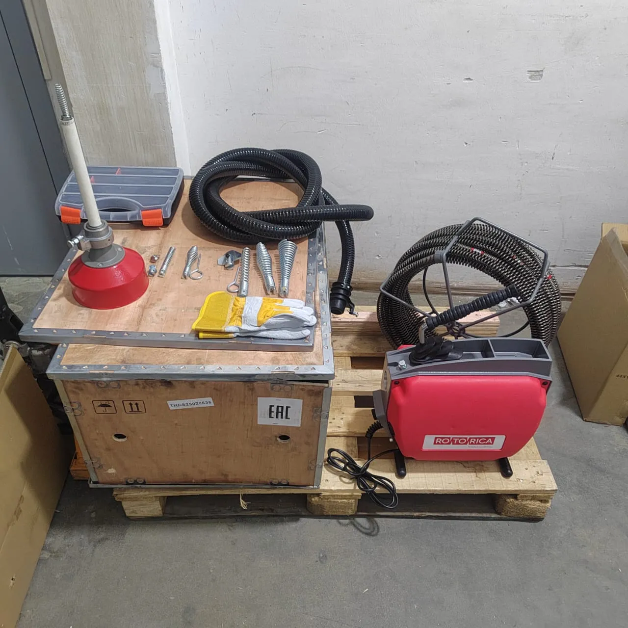 Прочистная машина для канализации Ritter Cleaner 150 для труб 20-150мм Rotorica