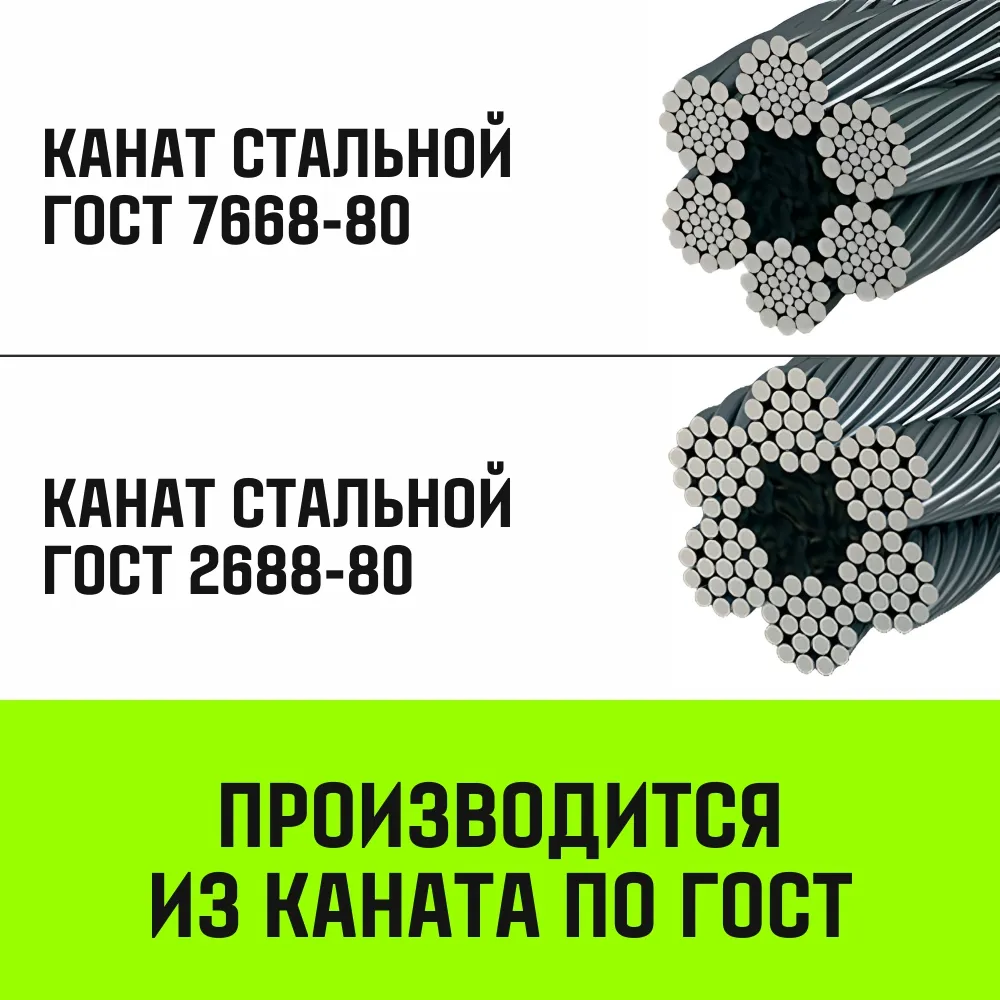 Строп кольцевой канатный «HITCH» СКК-0,80/3500 опрессовка