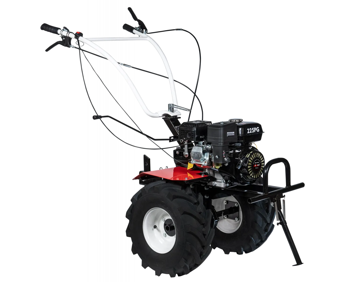 Бензиновый мотоблок BRAIT-105 W мощность ( 7.8 л.с ) ( колеса 19*7-8 EXTREME, чугунный редуктор)