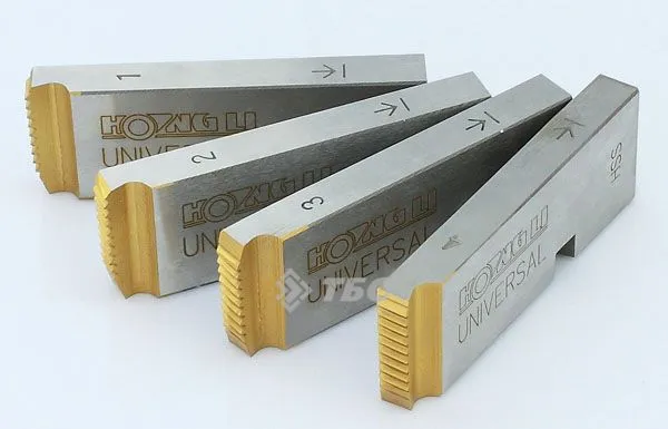Резьбонарезные плашки BSPT 1-2 (HSS-TiN) Hongli