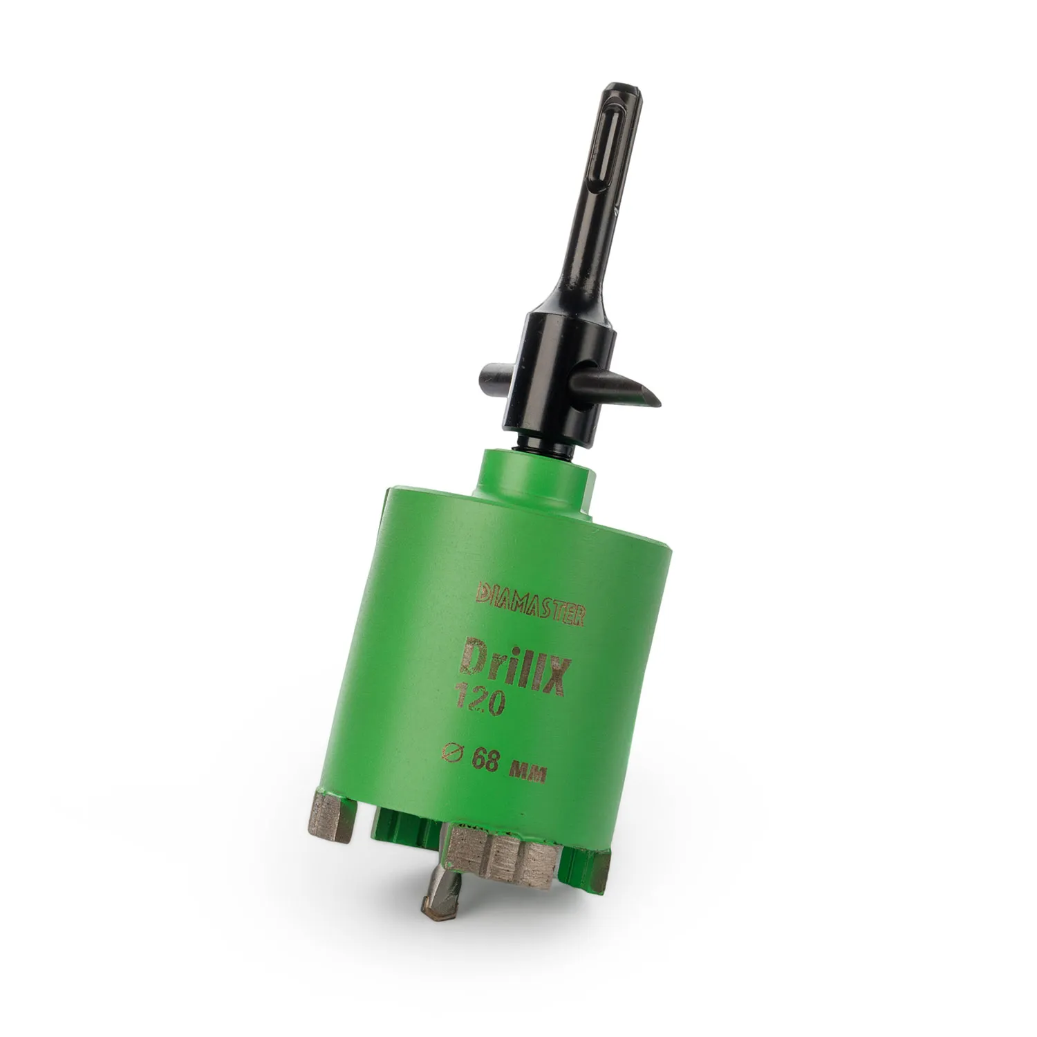 Алмазная коронка DIAMASTER DrillX-120 по ж/бетону и кирпичу 68 мм (М16/SDS+) dry Laser сверление