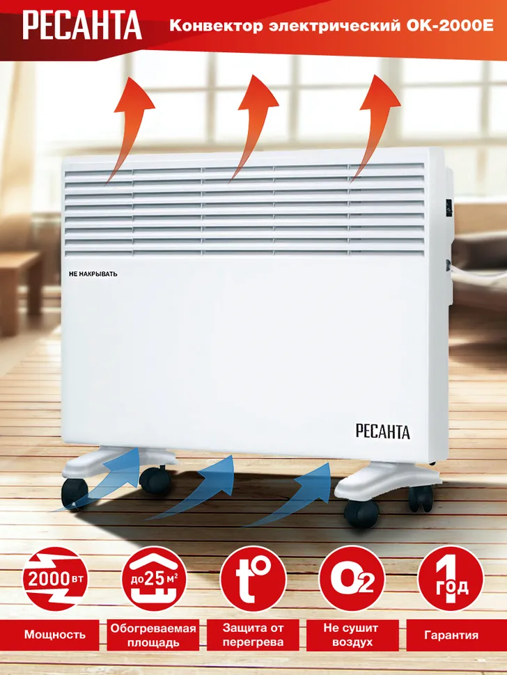 Конвектор РЕСАНТА ОК-2000Е
