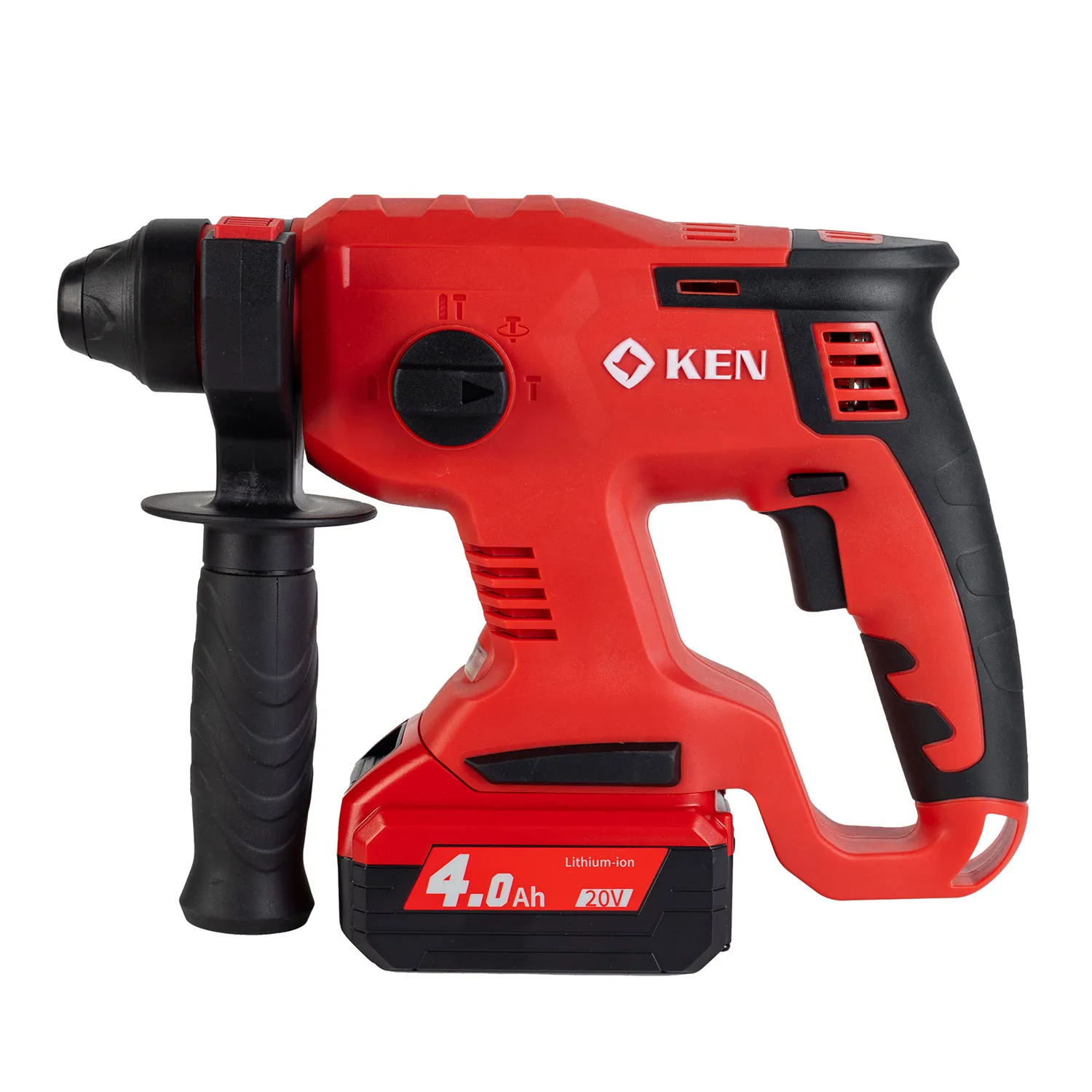Перфоратор KEN BL2120-40C (20V/4.0AhВ) с рег.об. 0-1400об./мин. инструмент