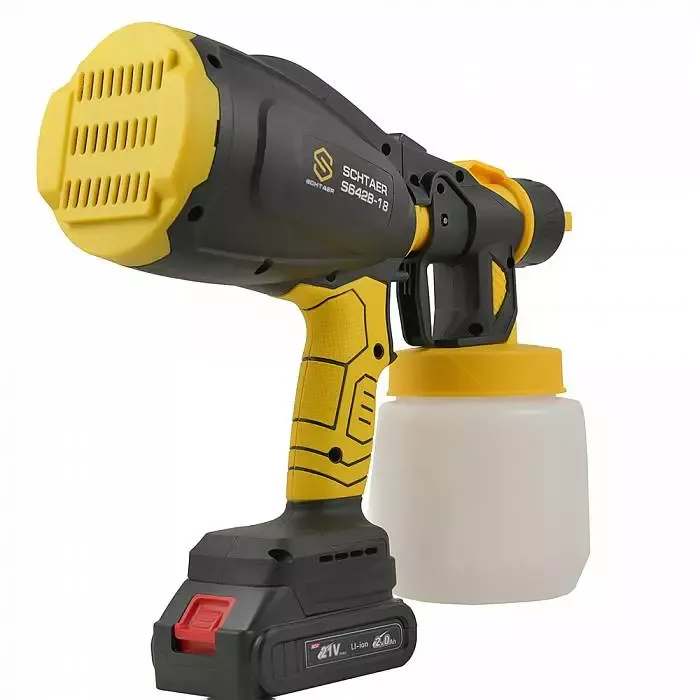 Schtaer S642B-18 аккумуляторный окрасочный пистолет DC21V 120W сопло 1.8 для покраски