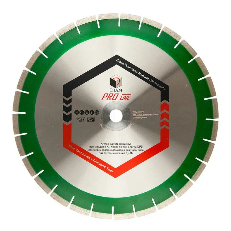 Диск алмазный 400х3.2х10х32/25.4 Pro Line Laser Granite DIAM