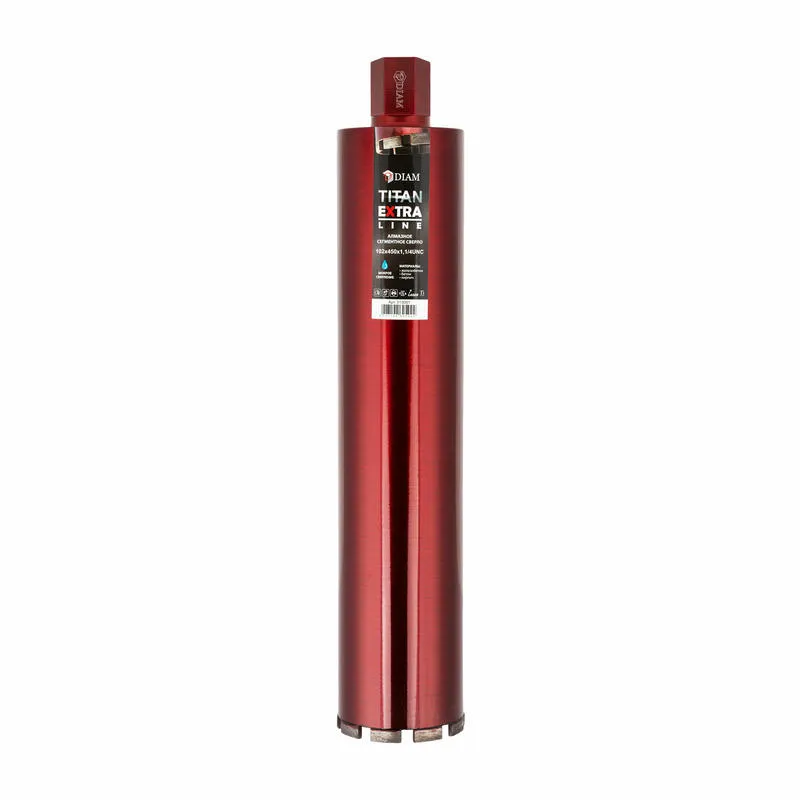 Сегментное сверло 102x450x9x1 1/4UNC алмазное EXTRA LINE TITAN DIAM