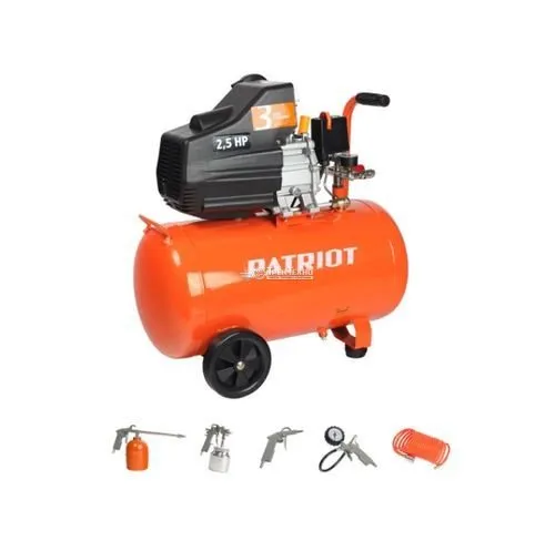 Компрессор воздушный масляный Patriot EURO 50/260K + набор