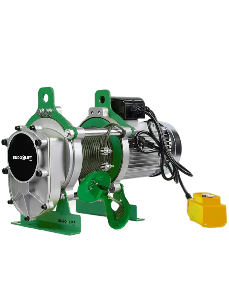 Электрическая лебедка KCD PRO 200/400 кг, 60/30 м, U=220 В «EURO-LIFT»