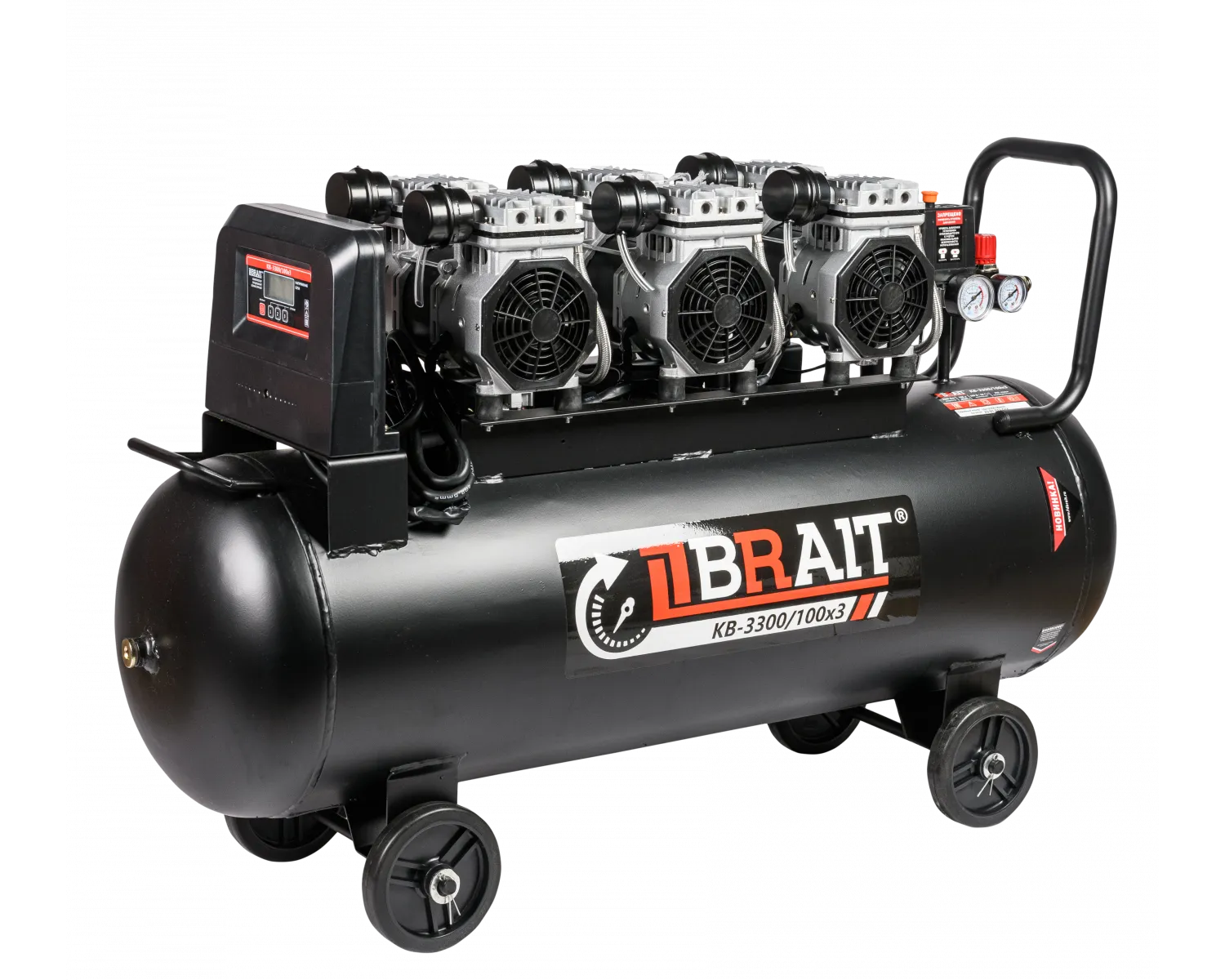 Воздушный компрессор BRAIT KВ-3300/100Х3