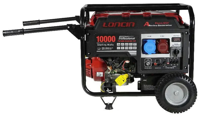Бензиновый генератор «Loncin»  LC10000D-AS, 3-х фазный (с мощностью без ограничений при 1-но и 3-х фазном режиме)