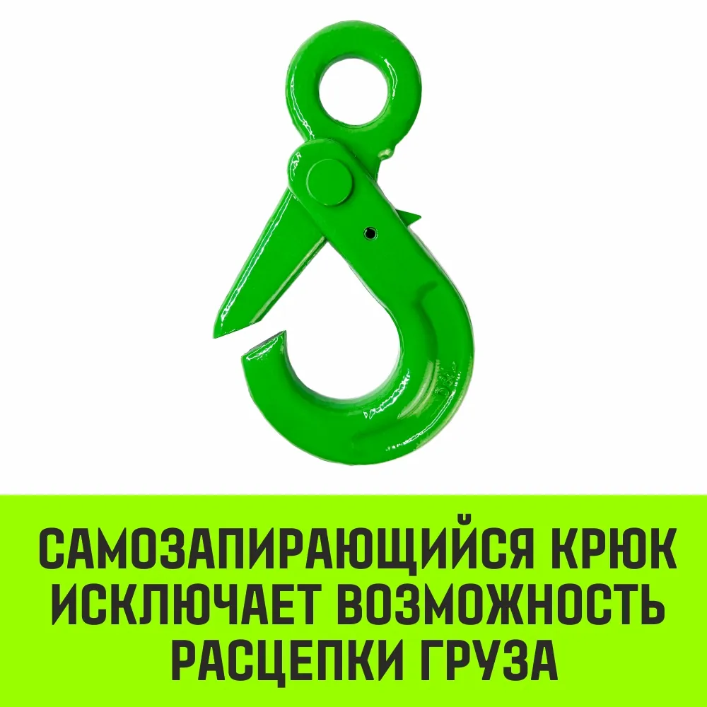 Самозапирающийся крюк с проушиной HITCH, 10-Т8 кл, 3.2 Т SZ071267