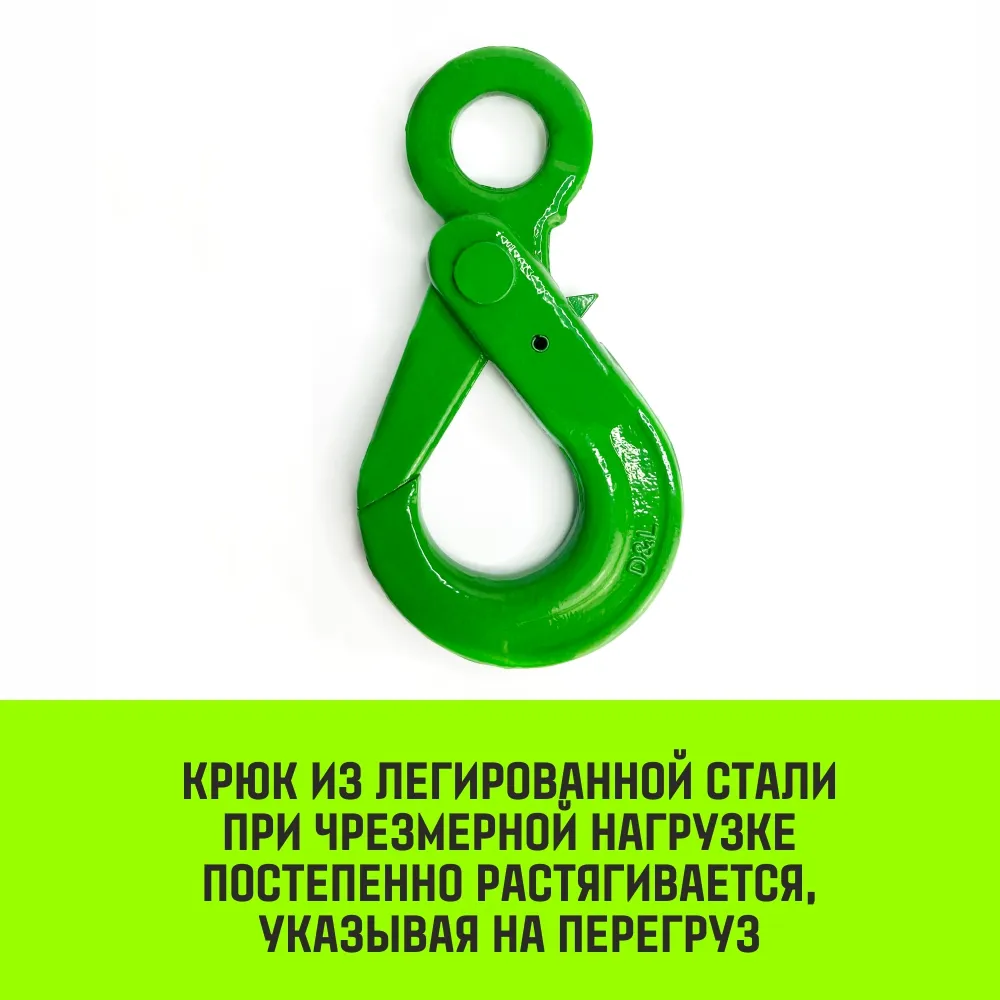 Самозапирающийся крюк с проушиной HITCH, 10-Т8 кл, 3.2 Т SZ071267