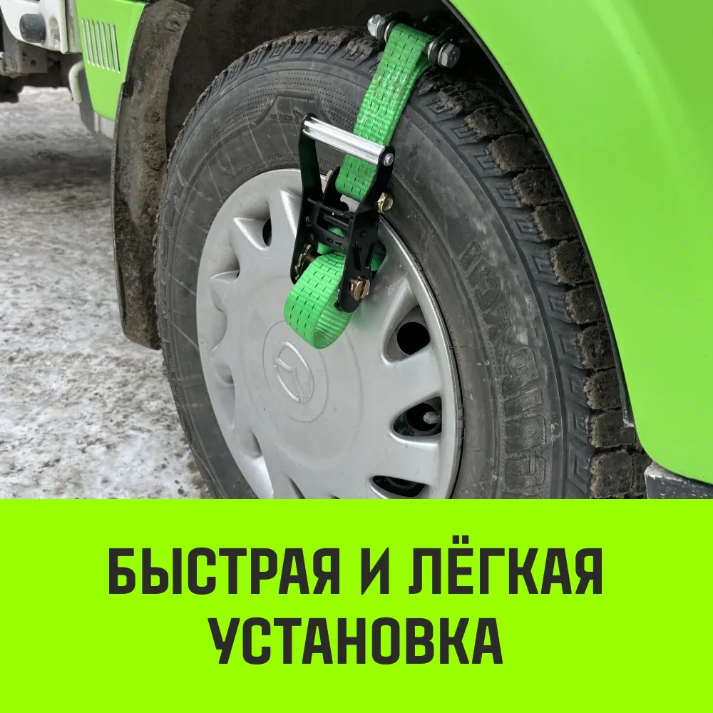 Цепь на колесо авто HITCH ширина профиля 175-185 комплект 2шт SZ088985