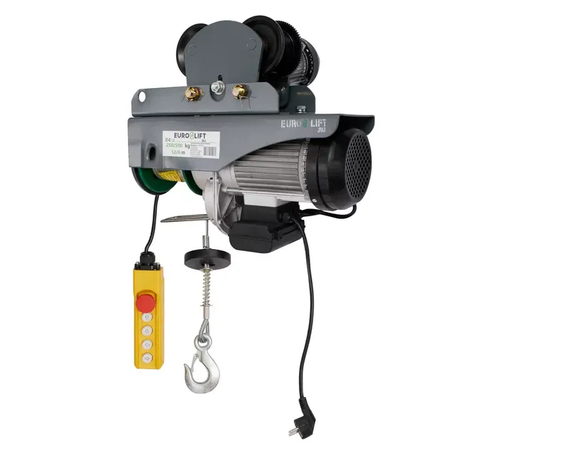 Передвижная лебедка электрическая KX 500 г/п 250/500 кг, в/п 12/6 м «EURO-LIFT»