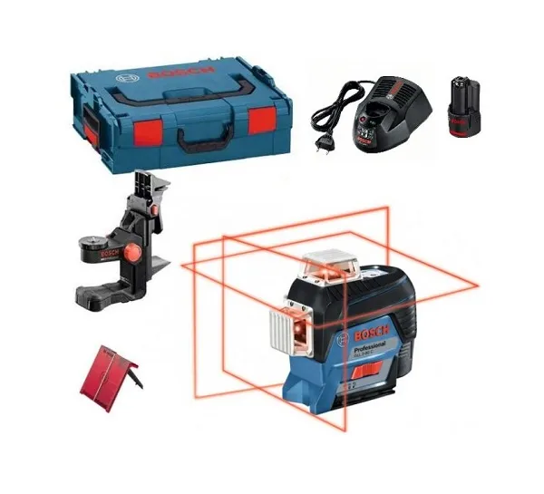 Лазерный нивелир «BOSCH» GLL 3-80C + BM1 + акк.12В + з/у + LBoxx