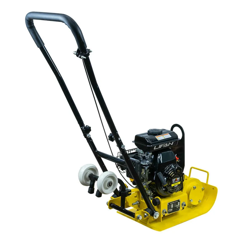Виброплита STEM SPC 161 (HONDA GX160, 60 кг, колеса, съемная ручка, бак для воды, датчик масла)