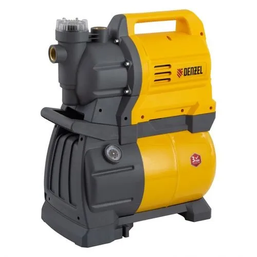 Станция насосная PSХ1300, Х-Pro, 1300 Вт, 4500 л/ч, ресивер 24 л, подъем 48 м Denzel