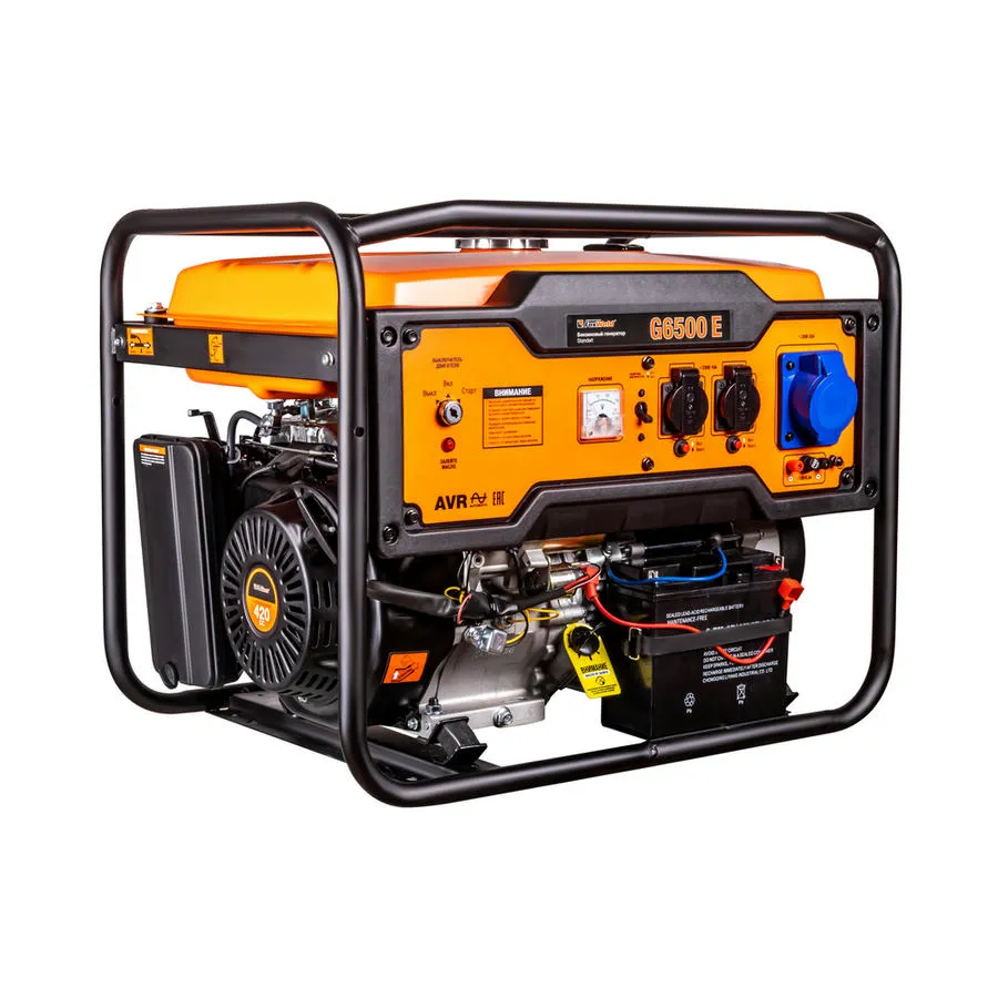 Генератор бензиновый G6500 E "FoxWeld Standart"