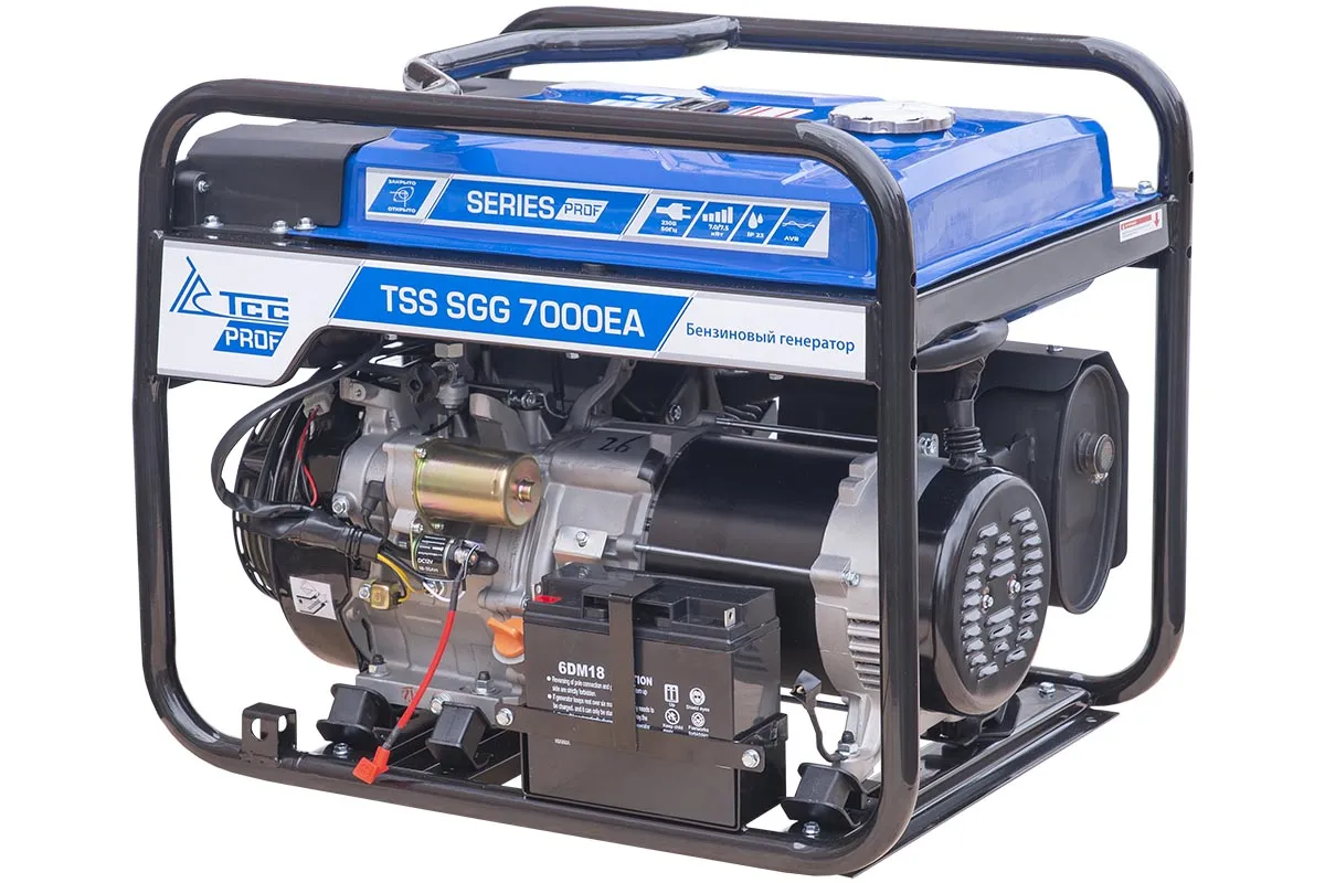 Генератор бензиновый TSS SGG 7000E3A для строительных и аварийных работ