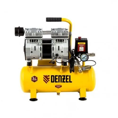 Компрессор DLS650/10 безмаслянный малошумный 650 Вт  Denzel