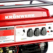 Бензиновый генератор LK 6500E, 5.5 кВт, 230 В, бак 25 л, электростартер Kronwerk