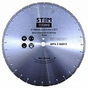 Диск лазерный STEM TECHNO 450 мм по бетону (32 зубца 3,4*10мм)