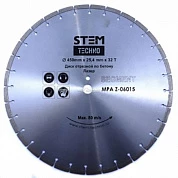 Диск лазерный по бетону STEM Techno CL 400x4,5x10 мм (28 зубцов)