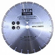 Диск лазерный STEM TECHNO 350 мм по бетону (24 зубца 3*10мм)